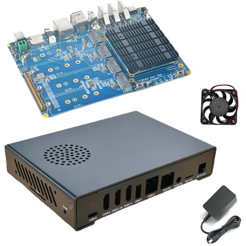 KGABERY-Cm3588 Plus Mini Nas Plate-Forme,Vidéo 8K,Rk3588,Openmediavault Fit,16/32 Go De Ram,4 Socles M.2 Pcie3.0,Solutions Nas,Serveur Domestique,Stockage Cloud Local,Micro Ordinateur (32 G