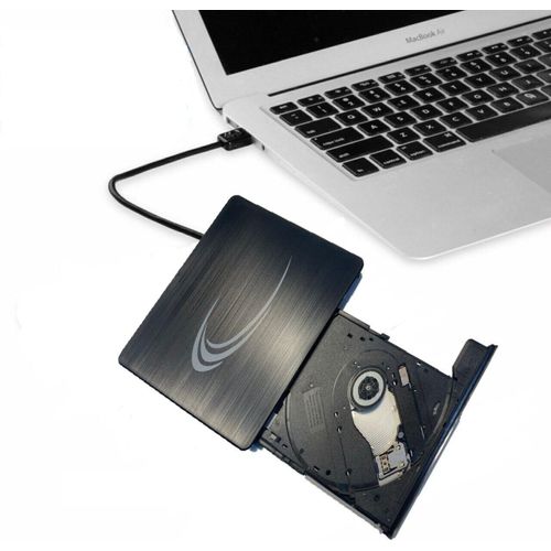 KGABERY-Graveur Dvd Externe,Lecteur Cd Externe Pour Pc Portable Lecteur Externe Usb 3.0 Dvd-R Cd-Rw Drive Appareil Ultra Slim Pour Ordinateur Portable Windows 98/Me/ 2000/Xp/Vista/7/8/10/11 Mac