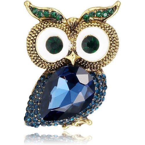 Kgabery-Hibou Broche Pour Femme Femme Zircon Animal Broche Corsage Accessoires Décoratifs Vêtements Décoration Femme Broche Bijoux