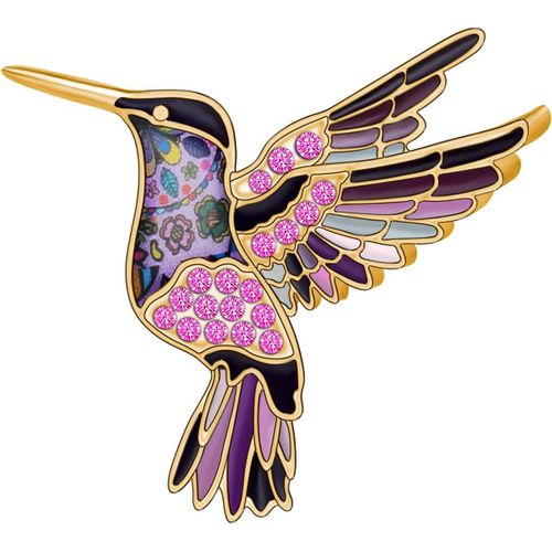 Kgabery-Broche Colibri En Émail Épingles À Revers Épingles À Foulard Pour Femme Filles Cadeaux Sacs Vêtements Bijoux