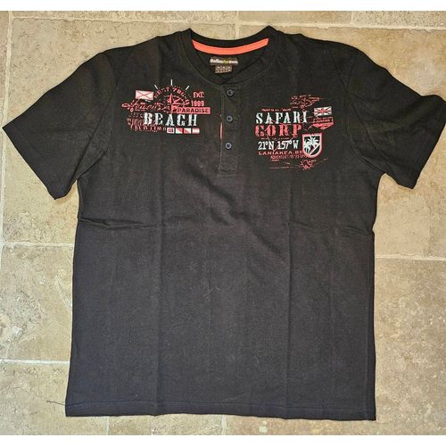 T-Shirt Polo Noir Nautique L