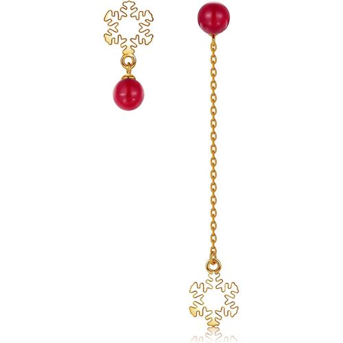 Kgabery-Boucles D'oreilles Pendantes En Argent Sterling 925-Motif Flocons De Neige Asymétriques-Hypoallergéniques-Avec Boîte Cadeau