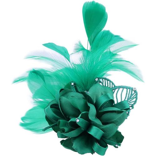 Kgabery-Broche Plume,Grandes Broches Plumes Broche Fleur Simulé Broche En Tissu Femmes Mode Vintage Broche Délicate Broches De Mariage Pour Hommes Avec Pull,Robe,Col,Écharpe,Veste Broche