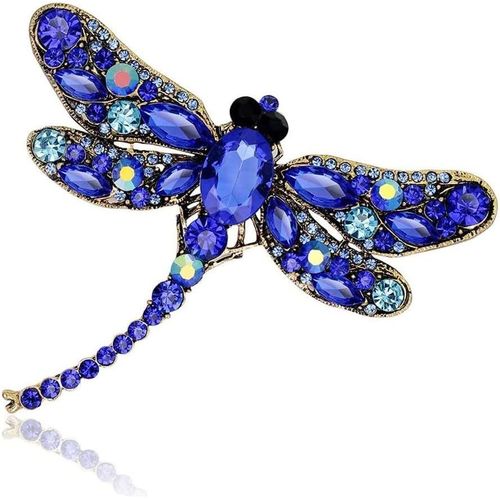 Kgabery-Broche Animal,Broche Libellule,Forme D'animal Cristal Broches,Broches Strass Pour Cadeau D'anniversaire De Femmes Filles Fournitures De Fête De Mariage Noël