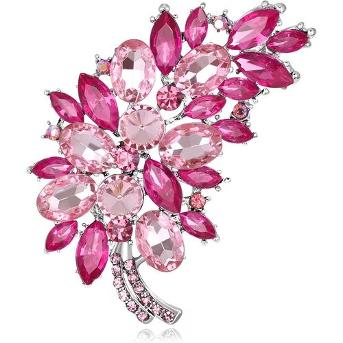 Kgabery-Femmes Robe Plumes Broche,Broche Forme Fleur,Broche Accessoire,Pour La Vie Quotidienne,Les Vacances,Les Mariages,Les Rendez Vous