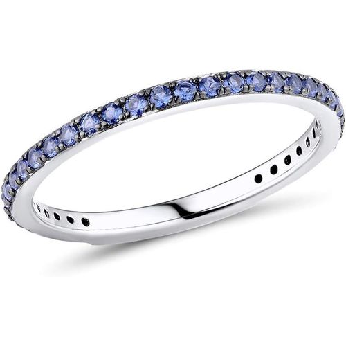 Kgabery-Bague Fine En Argent Sterling Pour Femme.Bague Femme Sertie De Zircons En Argent 925.Bagues Anneau En Argent Pour Femmes Avec Des Pierres De Couleur.