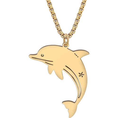 Kgabery-Collier De Tortue De Mer En Acier Inoxydable Meduse Collier De Crabe Dauphin Requin Pour Femmes Filles Cadeaux Et Bijoux De Collier Délicats.