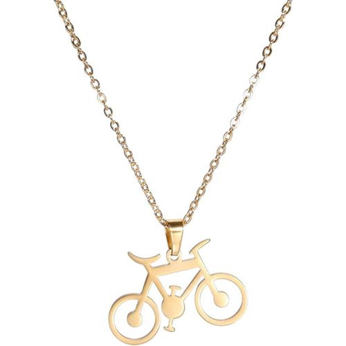 Kgabery-Collier Ras Du Cou Avec Pendentif Pour Vélo-Pour Les Amateurs De Cyclisme,Les Femmes,Les Filles,Les Adolescentes