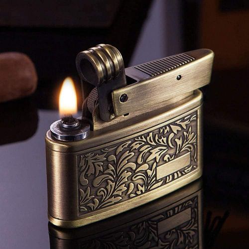 Briquets Rétro,Briquets Antiques S Coupe-Vent,Briquets À Kérosène De Flamme Douce Pliants,Outdoor,Camping,Cadeaux Pour Hommes