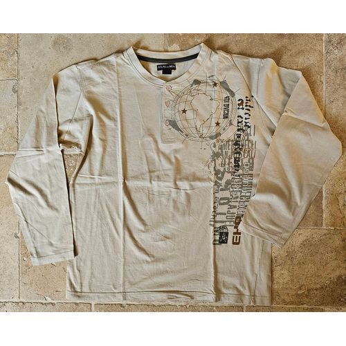 T-Shirt Polo Manches Longues Beige L