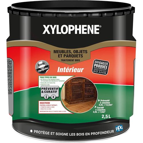 Xylophène - Traitement Bois Intérieur - Meubles/Objets/Parquets - Réparation Du Bois - Anti Insecticide & Termites - Traitement Préventif - Protecteur Bois - Injecteur En Spray - 2[JIA5289831]