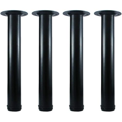 Lot De 4 Pieds De Table Réglables En Métal De 35,6 Cm, Pieds De Table Basse, Pieds De Table D'extrémité, Pieds De Meubles (35,6 Cm, Noir)[Jia5287139]