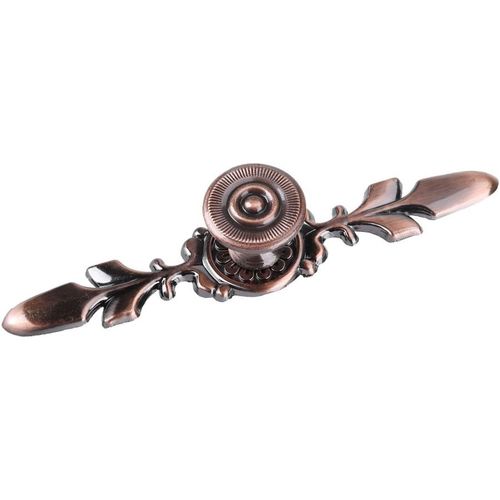 4 Pièces Vintage Style Pull Poignée Bouton Retour Plaque Pour Home Porte Meuble Tiroir Armoire Penderie Commode Avec Vis Rot Bronze[JIA5287758]