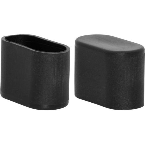 Lot De 8 Embouts Ovales Pour Pieds De Chaise En Plastique, Dur, Rigide Pp, 15 X 30 Mm, 19/32"" X 1-3/16"", Noir[Jia5289803]