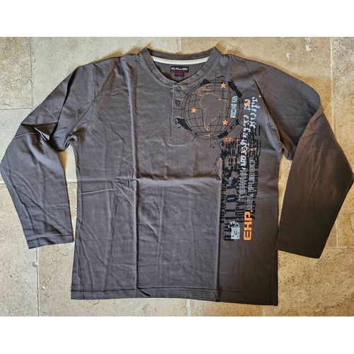 T-Shirt Polo Manches Longues Monde L