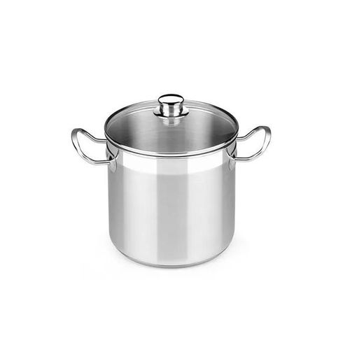 Bra Profesional | Marmite Avec Couvercle En Verre De 30 Cm, En Inox 18/10, Sans Antiadhésif, Pleine Induction Compatible Tous Feux