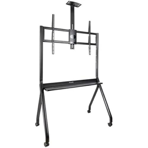 Support de Sol à Roulettes - TOOQ - FS20208M-B - Écrans 55" à 100" - Capacité 120 kg - Finition Noire