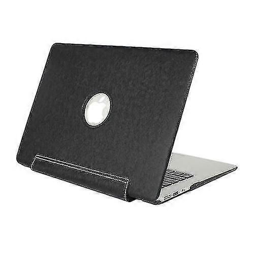 Pour Macbook Pro Retina 12 pouces Texture de soie Apple Laptop United Pu Étui de protection (noir)-hy