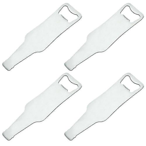 Ouvre-Bouteille Plat En Acier Inoxydable Ouvre-Bouteille Barman Pour Bar, Bière Simple Et Efficace