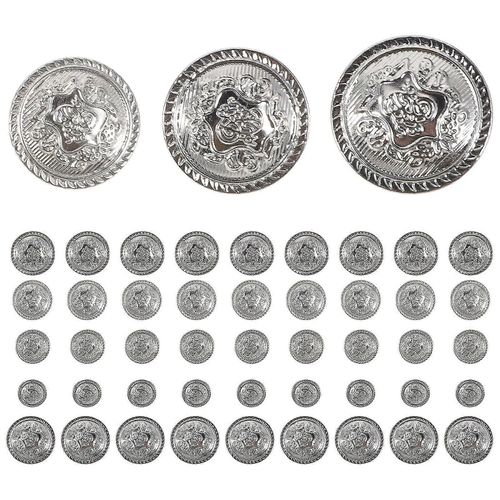 50pcs Boutons De Bricolage Boutons Vintage Boutons Antiques Boutons En Métal Boutons De Costume