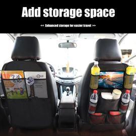 Organisateur de siège arrière de voiture avec support de tablette + 9  poches de rangement (2 Pcs)