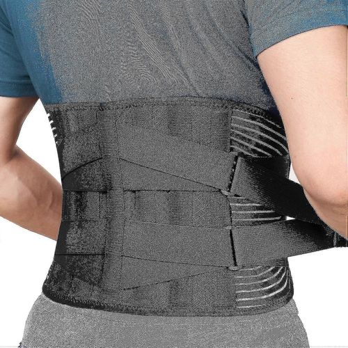 Appareils Orthodontiques Pour Le Soulagement Des Douleurs Lombaires Avec 6 Séjours, Ceinture De Soutien Dorsal Respirante Pour Hommes / Femmes Pour Le Travail, Ceinture De Soutien Lombaire Antidérapan