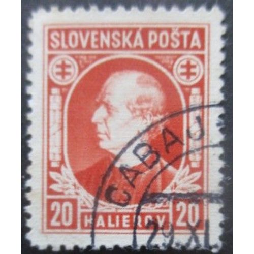 Slovaquie N°24 Andrej Hlinka Oblitéré