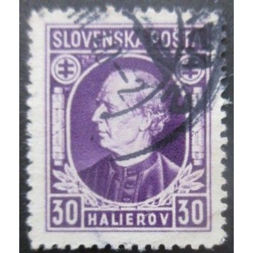 Slovaquie N°25 Andrej Hlinka Oblitéré