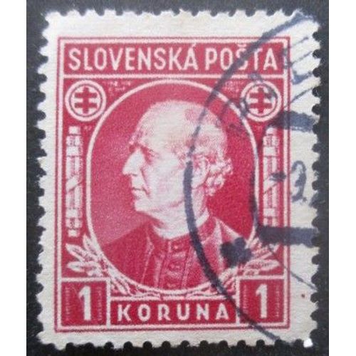 Slovaquie N°27 Andrej Hlinka Oblitéré