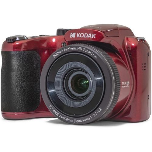 CLOUDDS_Pixpro Astro Zoom Az255-Appareil Photo Bridge Numérique 16 Mpixels,Zoom Optique 25X,Video Hd 1080P,Grand Angle 24 Mm,Stabilisateur Optique D'Image,Ecran Lcd 3,Pile Aa-Rouge