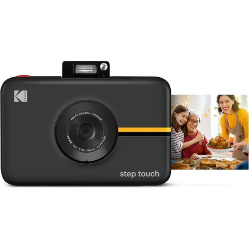 CLOUDDS_Step Touch Appareil Numérique 13Mp Avec Imprimante Instantanée Et Écran Tactile Lcd 3,5 (Noir) Bluetooth Et Zink Zero Ink