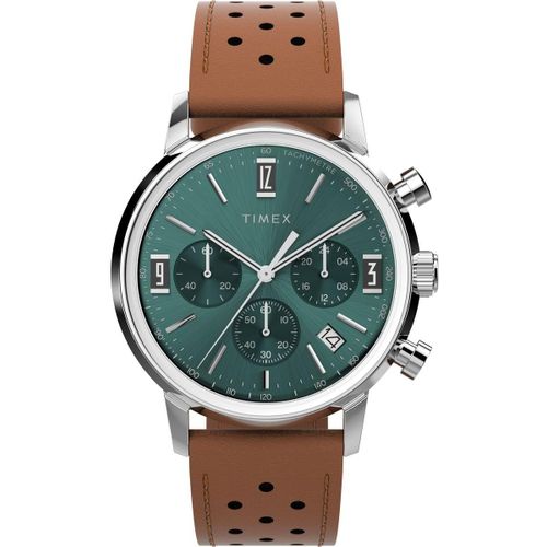 Cloudds_Montre Chronographe Pour Hommes Avec Un Bracelet En Cuir Marlin