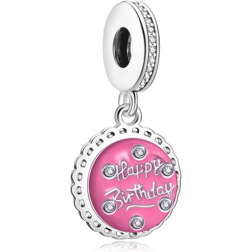 Ytseazn-Charms Personnage De Film,Gâteau D'anniversaire,Lune Rose Et Autres 925 Bracelet En Argent Sterling Et Collier Pendentif Perles Bijoux Cadeaux Pour Les Femmes