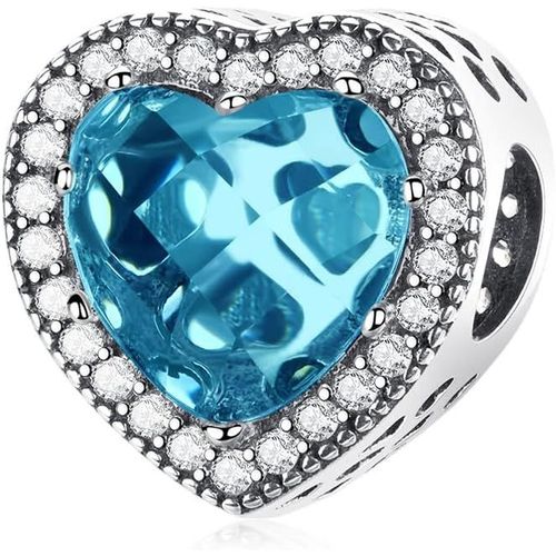 Ytseazn-Colours Charm En Verre De Murano En Argent Sterling 925,Breloques Pour Bracelets,C?ur D'amour Rose,Perle Ronde Rouge Breloque Pour S'adapter Aux Femmes Bracelets/Colliers