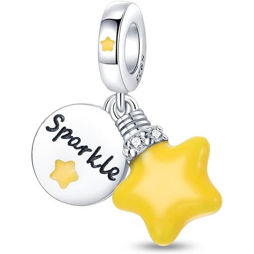 Ytseazn-Charm Colgante Camaleón,Charms Phosphorescent,Animaux Perles Charms,Argent Sterling 925 Compatible Pour Européen Bracelets Collier