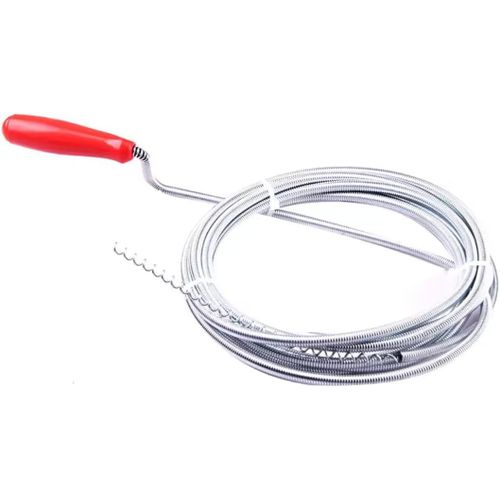 ytseazn-Furet Déboucheur De Canalisation,Furet Déboucheur Avec Manivelle,Sonde De Débouchage,3 Metre X 6Mm
