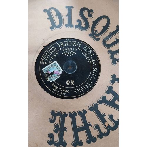 Disque Pathé 90 Tours Aiguille Pathéophone Saphir