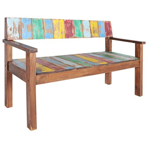 Vidaxl Banc 115 Cm Bois De Récupération Massif