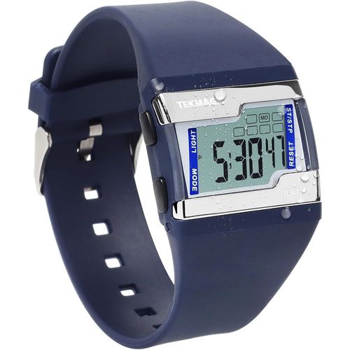 Montre Sport Homme Etanche 100 Mètres Montre Bracelet Digitale Pour Plongée Et Piscine Avec Chronomètre Au Tour, Réveil, Calendrier, Rétroéclairage