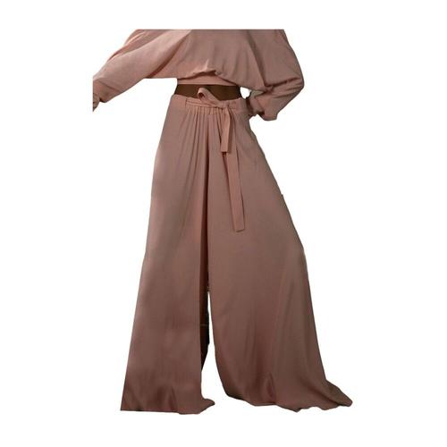 Mar De Margaritas - Trousers > Wide Trousers - Pink