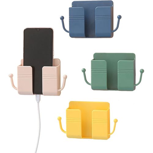 Support Telecommande Mural, 4 Pièces Rangement Telecommande Tv Abs Boite Telecommande Avec Crochet Pour Télécommandes, Articles Divers, Support De Chargement (10X3X9,5Cm, 4 Coloris)