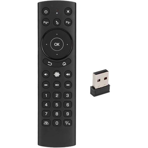 Télécommande Intelligente Sans Fil, Télécommande Usb Sans Fil À Détection De Commande Vocale Rétroéclairée Avec Apprentis Ir Pour Shield, Pc, Projecteur, Smart Tv,