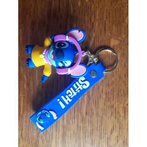 Porte-Clés Stitch En Caoutchouc ¿ Neuf 5 Cm