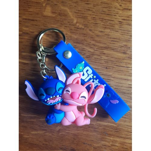 Porte-Clés Stitch En Caoutchouc ¿ Neuf 5 Cm