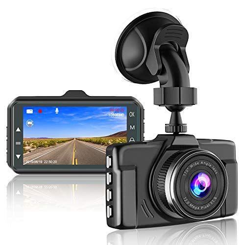 Caméra Embarquée Dashcam Voiture 1080P Ecran 3 Pouces Vision Angle 170 Détection. Chortau