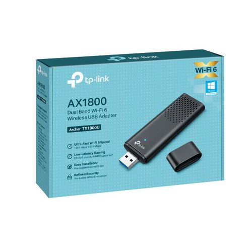 TP-Link Archer TX1800U Adattatore USB Wi-Fi 6 Dual-band 1201 Mbps Nano WPA3