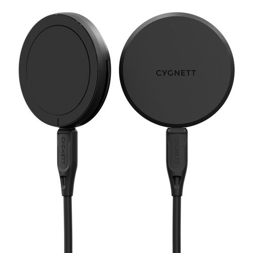 Cygnett Caricatore Wireless Qi2.0 15w Ricarica Rapida Usb-C Per Smartphone Nero