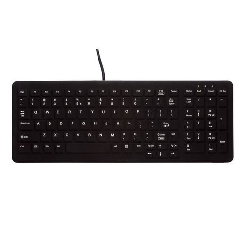 Active Key AK-CB7000F Tastiera USB QWERTZ Tedesca Full-size Retroilluminata per Ufficio