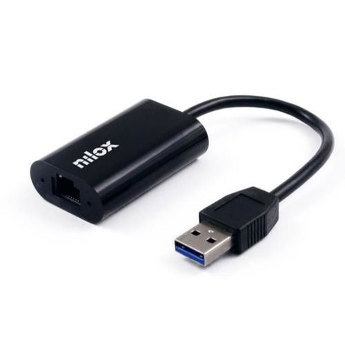 Nilox Adattatore USB 3.2 a Ethernet RJ45 Gigabit 1000 Mbit/s per PC e Laptop