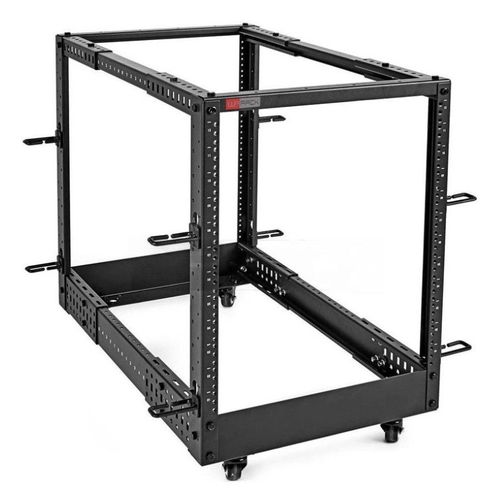 Wp Rack Indipendente 9U Nero 4 Montanti Verticali per Server 19" Acciaio